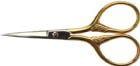 PERMIN EMBROIDERY SCISSOR 3 1/2" Gold Pattern Plated Handles