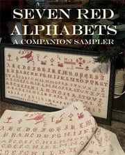 SEVEN RED ALPHABETS SAMPLER - NeedleWorkPress
