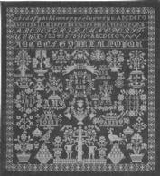 GREY NAMECLOTH SAMPLER - Permin of Cophenhagen