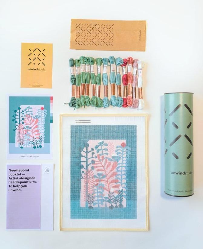 The Building of a Thousand Flowers Needlepoint Kit