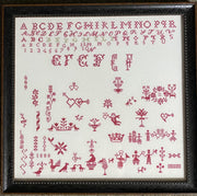 NEEDLEWORK PRACTICE BY A SCHOOLGIRL 1888 - Gigi R Designs,  Private Collection