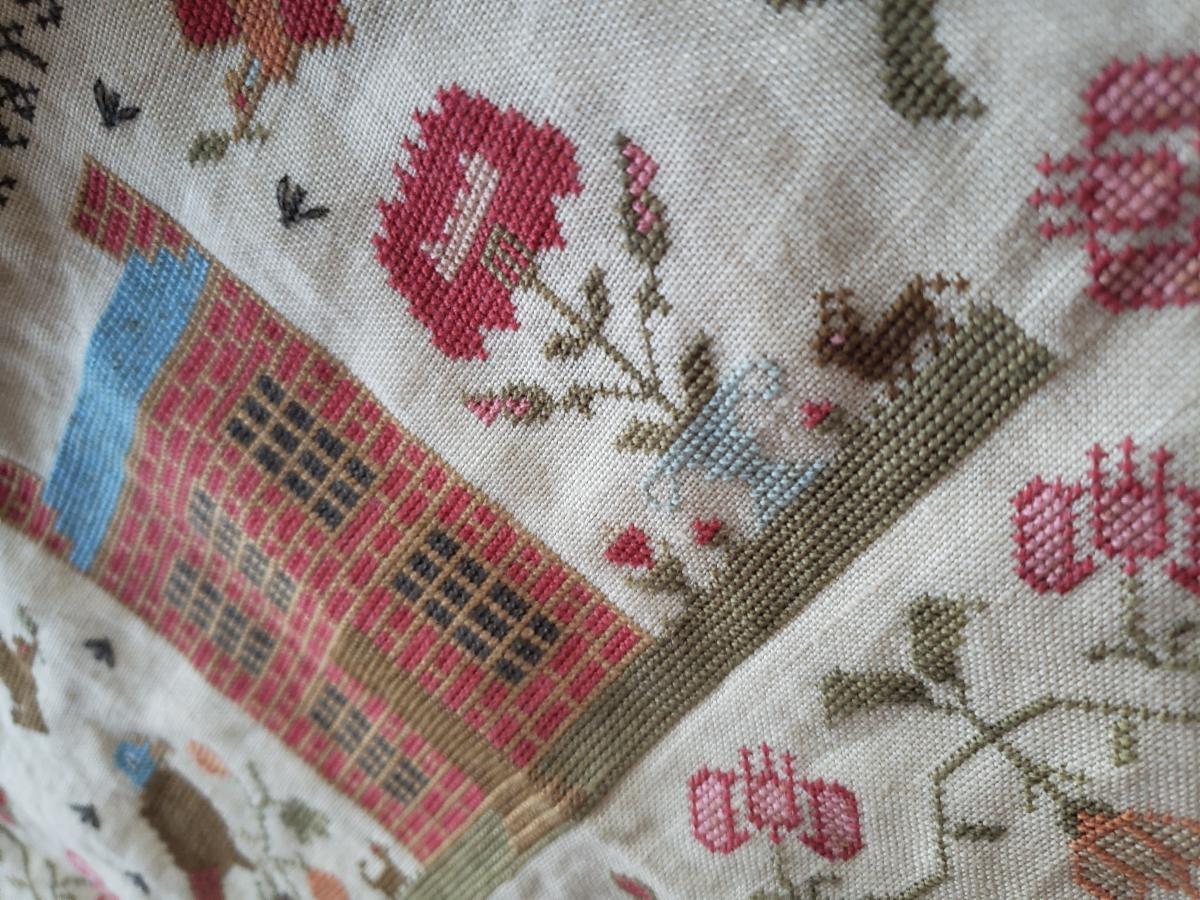 ELIZABETH HUNT, 1845 ~  an antique reproduction - With Thy Needle & Thread