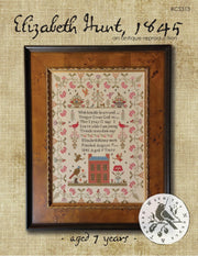 ELIZABETH HUNT, 1845 ~  an antique reproduction - With Thy Needle & Thread