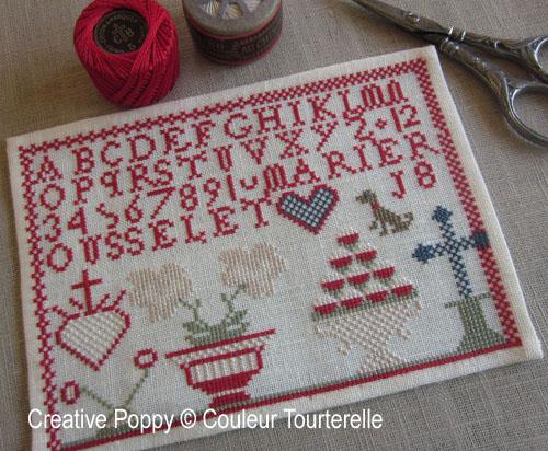 Marie Rousselet Reproduction Sampler - Couleur Tourterelle