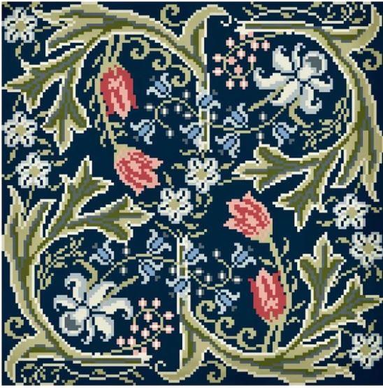 WILLIAM MORRIS - Antique Samplers and Needlework