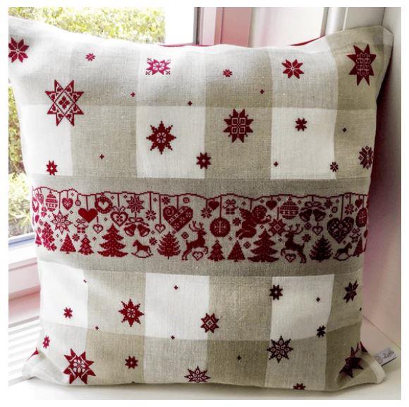 CUSHION FIR FOREST - Antique Samplers and Needlework