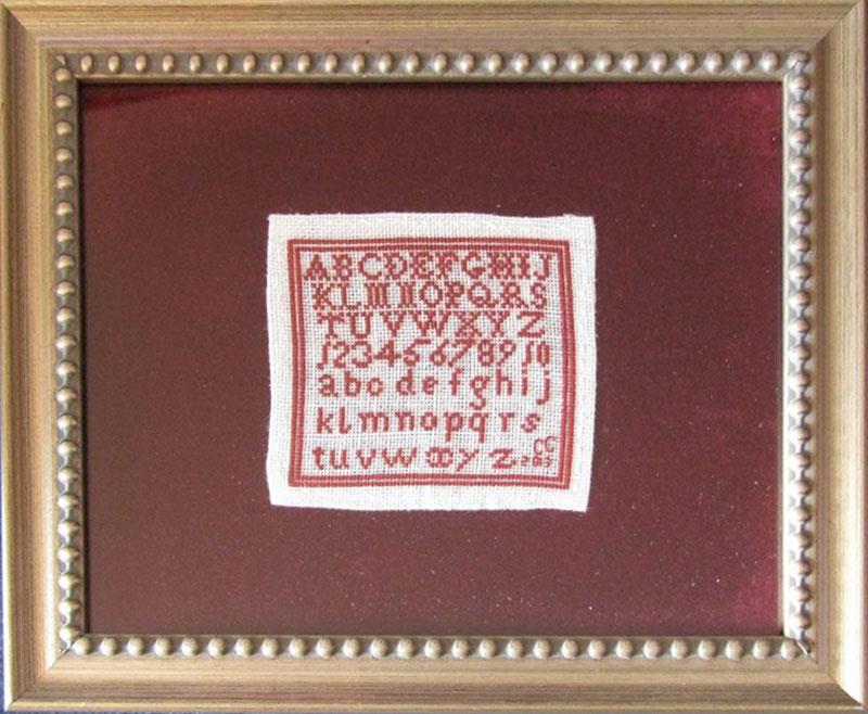 MINIATURE SAMPLER CIRCA 1805 - The Scarlet Letter