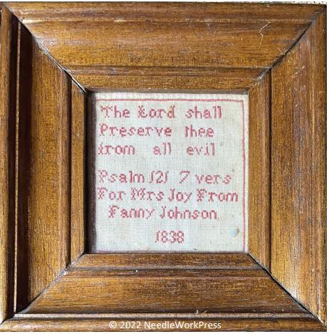 FANNY JOHNSON 1838 - NeedleWorkPress