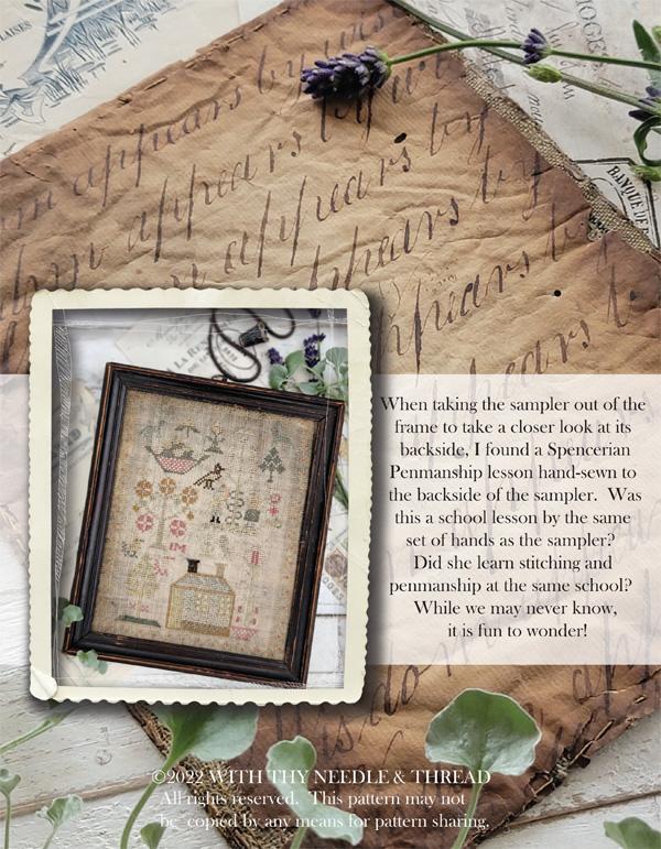 TREE OF LIFE SAMPLER - With Thy Needle & Thread