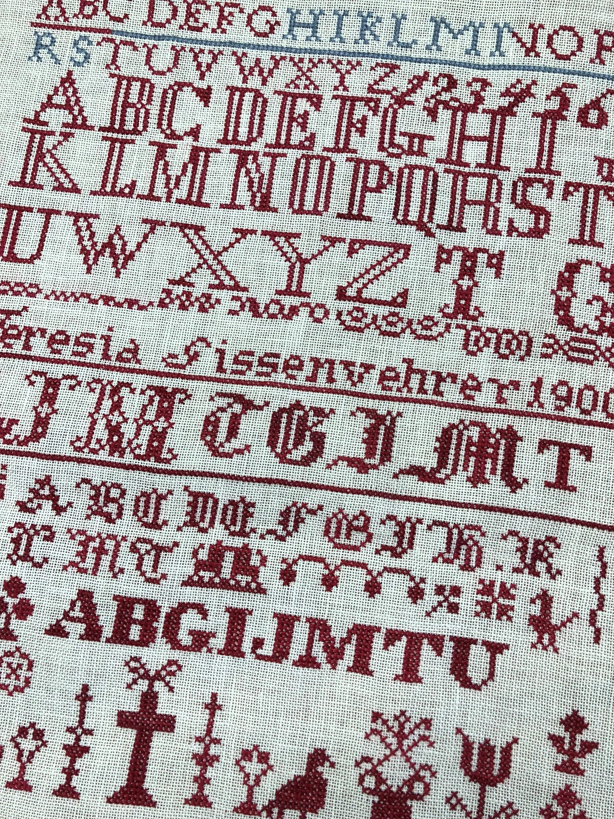Teresia Gissenvehrer 1900 Sampler - Sovereign Samplers