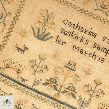 Catharine Van Boskirks 1825 - Reproduction Sampler