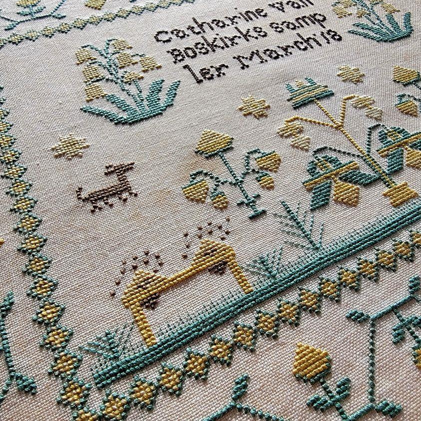 Catharine Van Boskirks 1825 - Reproduction Sampler