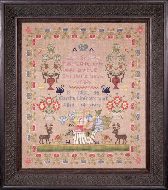 ELIZA MARTHA LINFOOT 1834 - Hands Across the Sea Samplers