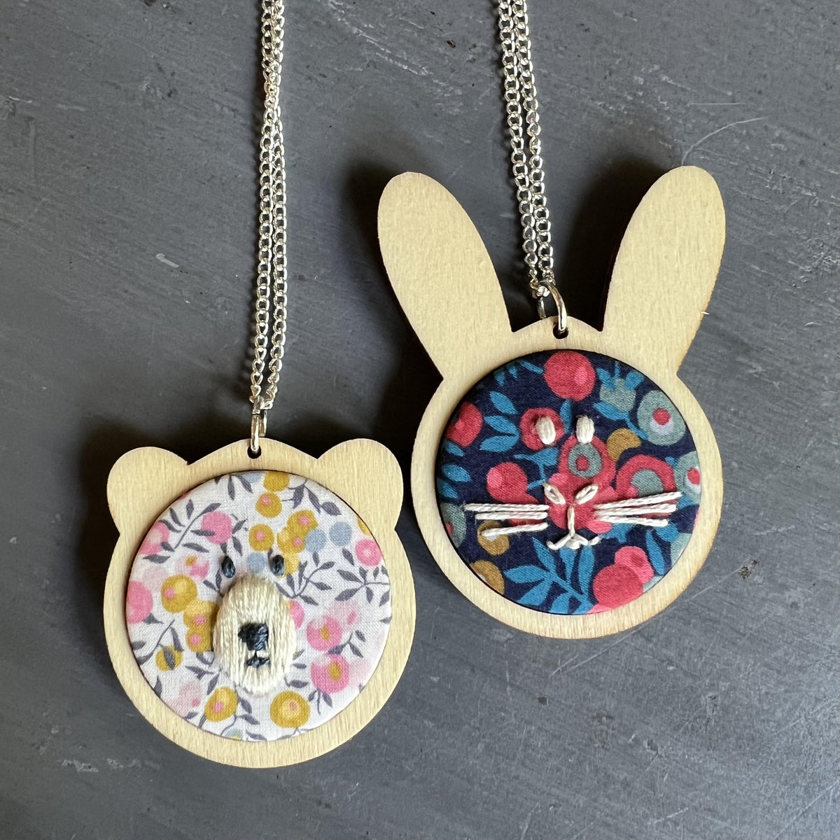 Liberty Bunny & Bear Pendant Kits