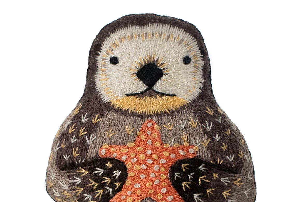 Otter - Embroidery Kit - Kiriki Press