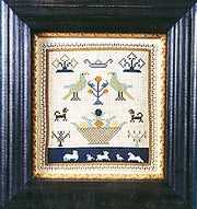 MINIATURE SAMPLER WITH CUTWORK - The Scarlet Letter