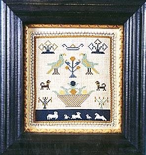 MINIATURE SAMPLER WITH CUTWORK - The Scarlet Letter