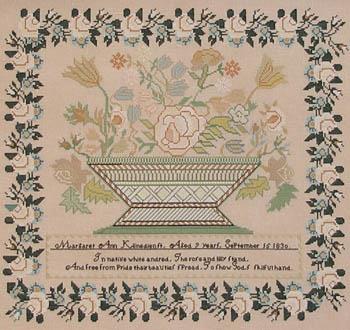MARGARET ANN K LINEDIENST 1830 by Queenstown Sampler Design