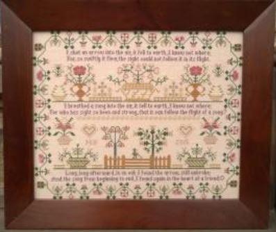 THE HEART OF A FRIEND SAMPLER - Moira Blackburn Traditional Sampler Charts