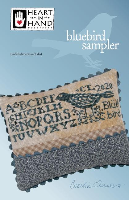 BLUEBIRD SAMPLER by Heart in Hand Needleart
