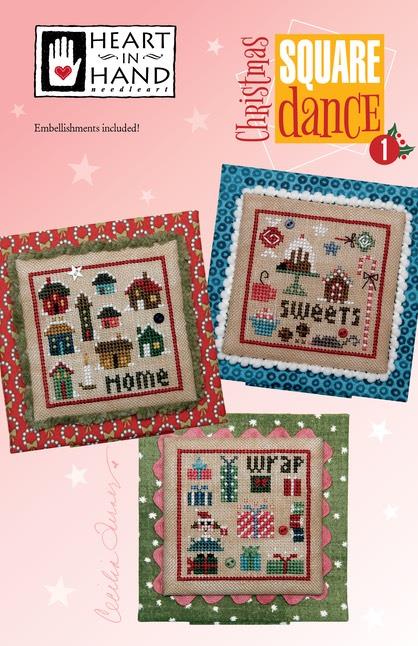 CHRISTMAS SQUARE DANCE - ONE by Heart in Hand Needleart