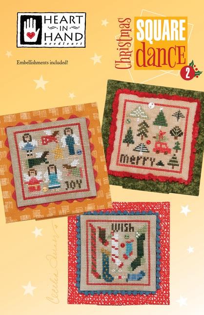 CHRISTMAS SQUARE DANCE - TWO by Heart in Hand Needleart