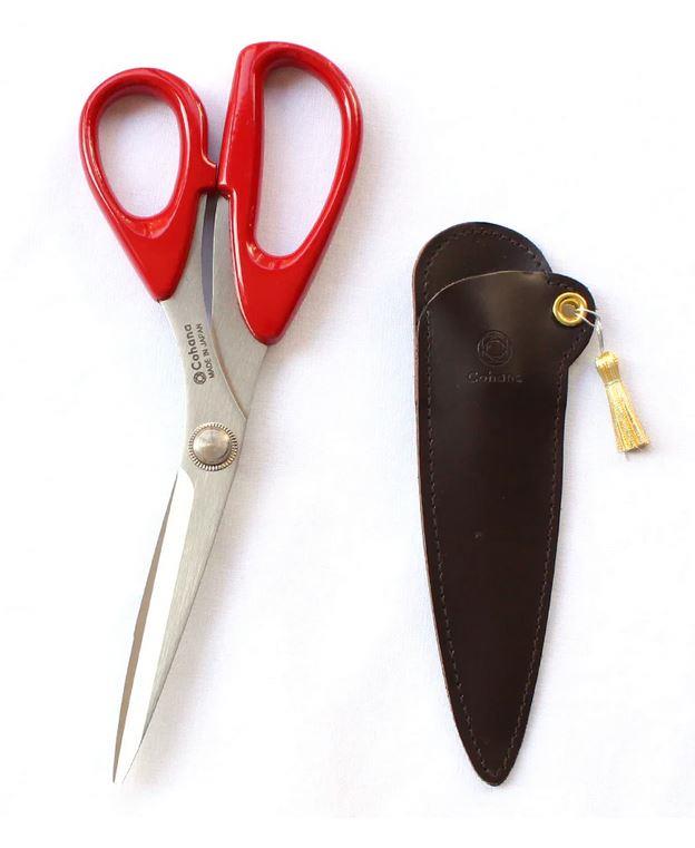 COHANA LARGE SCISSORS WITH LACQUER HANDLES AND GOLD TRIM