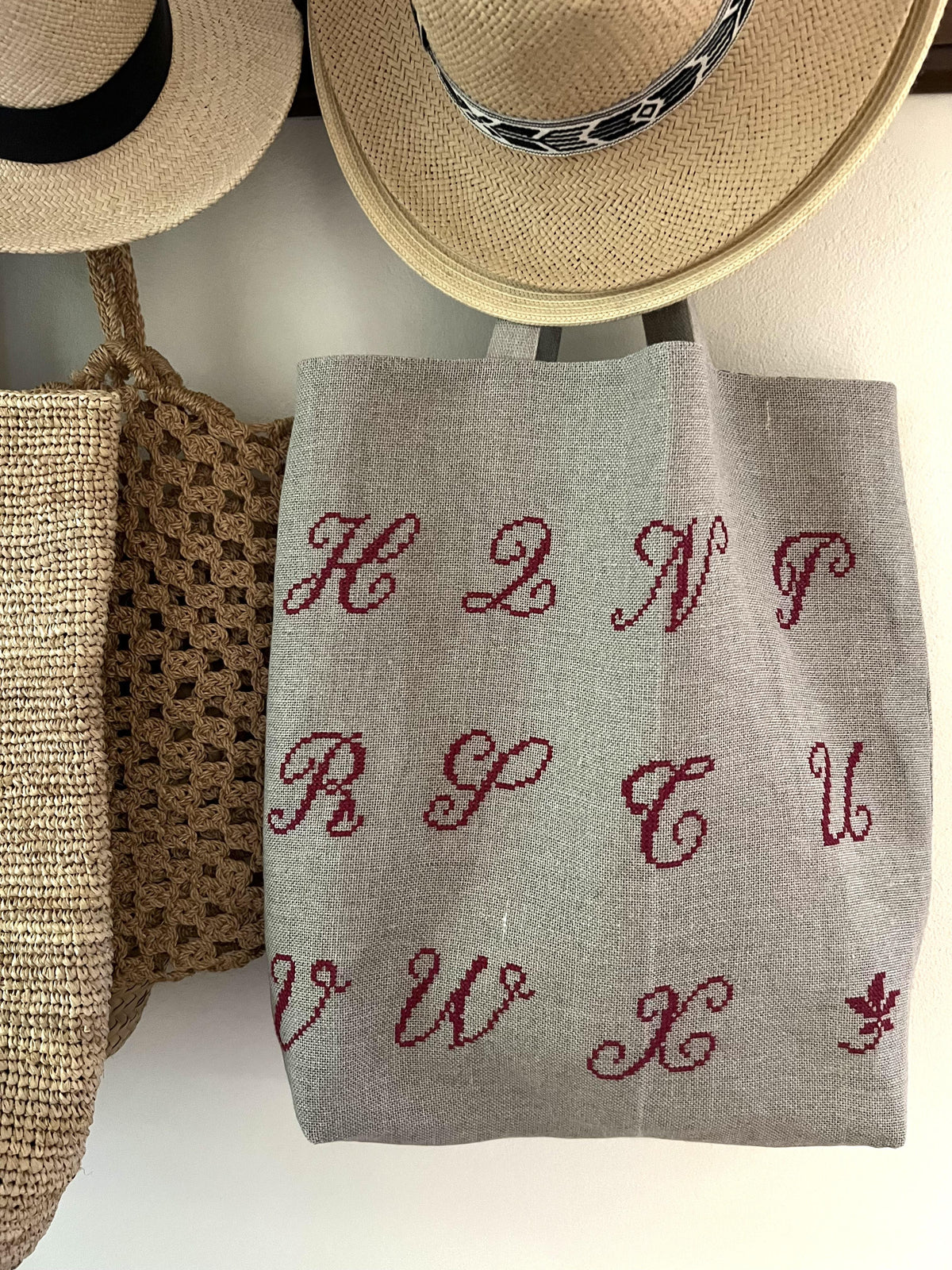 Abecedaire Tote - Cross Stitch Kit - by LOTTEM Design