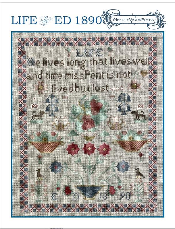 Life by ED Sampler - NeedleWorkPress