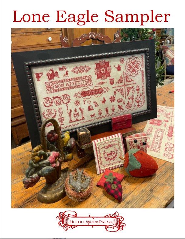 Lone Eagle Sampler - NeedleWorkPress