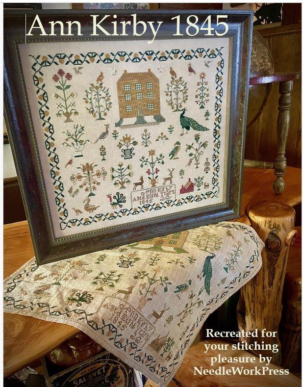 Ann Kirby 1845 Sampler - NeedleWorkPress