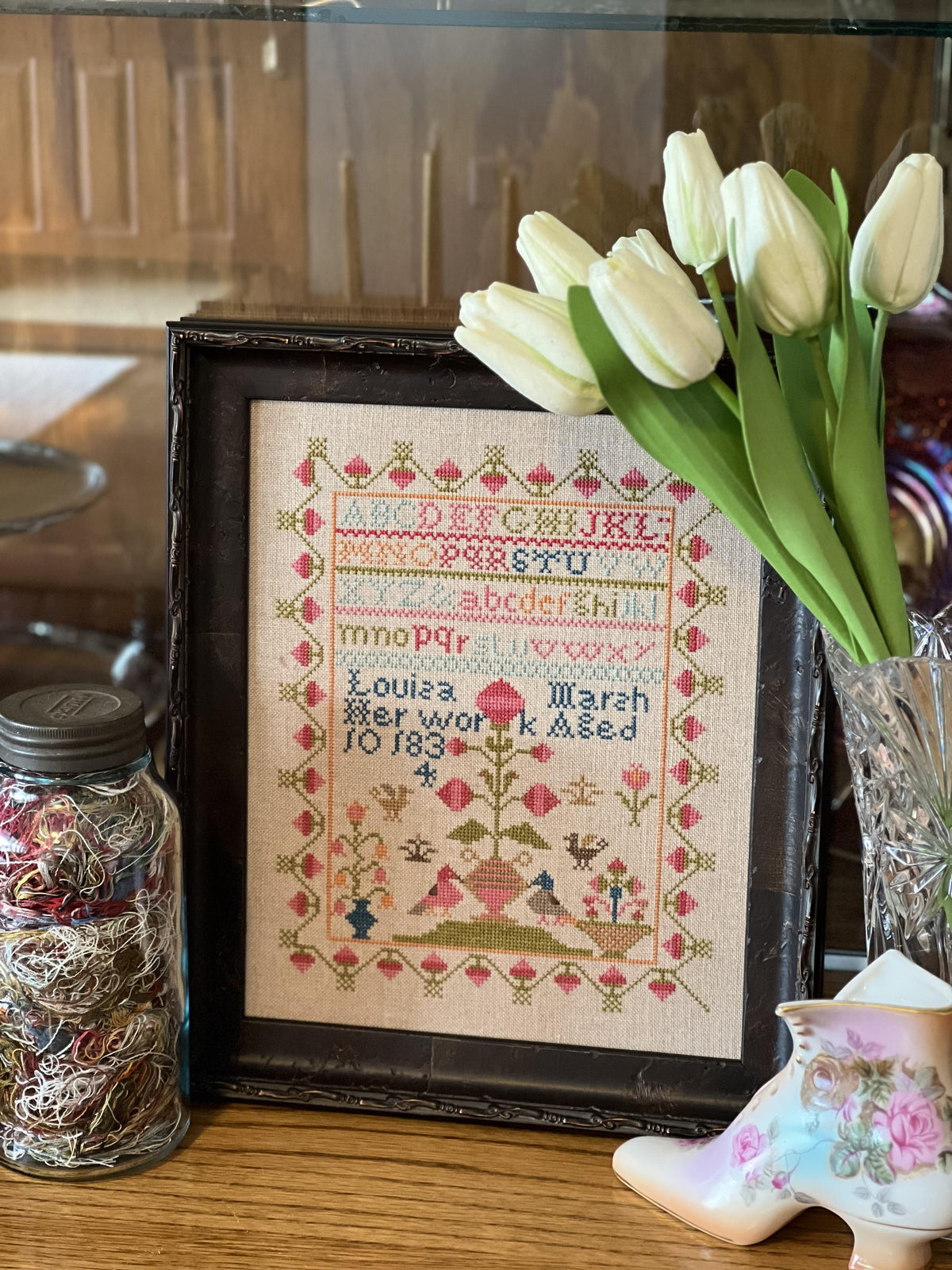LOUISA MARSH 1834 - Red Barn Samplers