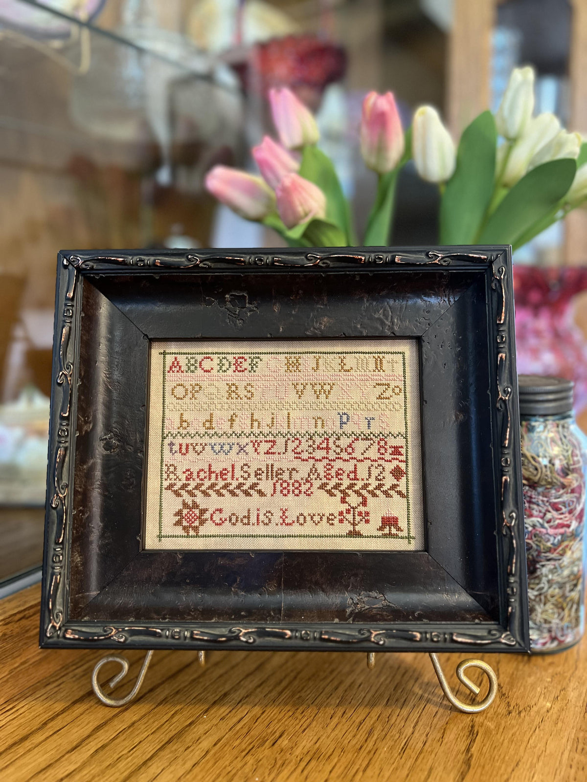 RACHEL SELLER 1882 - Red Barn Samplers