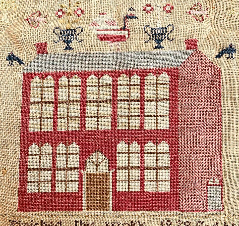 Ann Newton 1838 Sampler - Cardan Antiques & Needlework