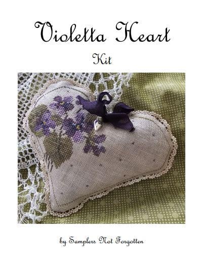 VIOLETTA HEART KIT - Samplers Not Forgotten