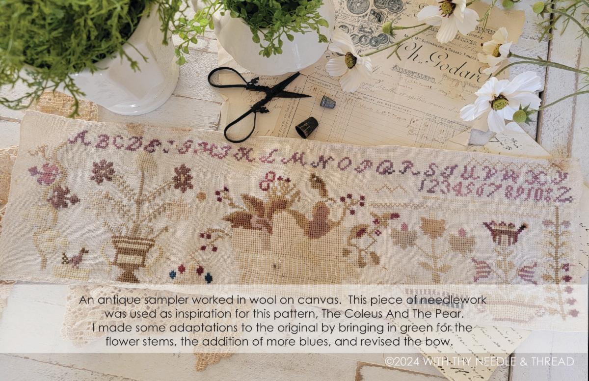 THE COLEUS AND THE PEAR – With Thy Needle & Thread