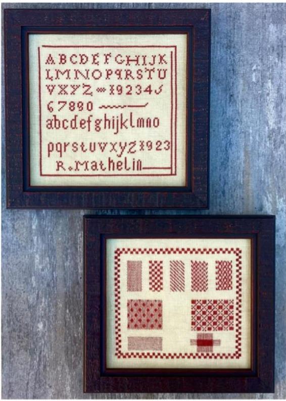 TWO LESSONS IN RED - Cardan Antiques & Needlework