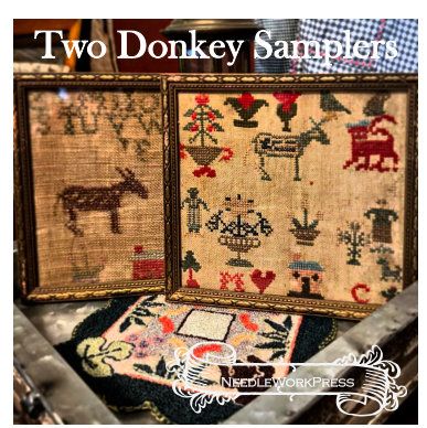 TWO DONKEYS SAMPLER - NeedleWorkPress