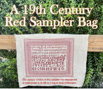 RED SAMPLER BAG - NeedleWorkPress