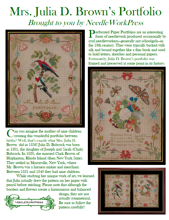 MRS BROWNS PORTFOLIO  - NeedleWorkPress