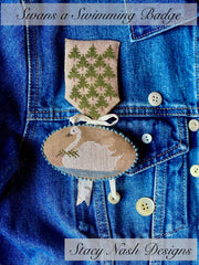 SWANS A SWIMMING BADGE -  Stacy Nash Designs
