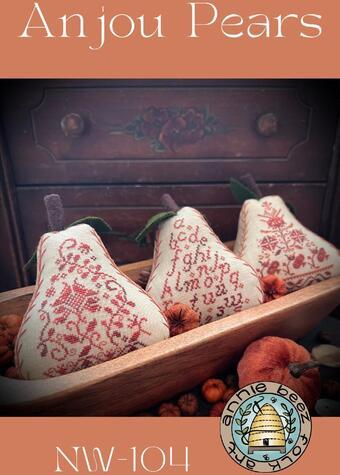 ANJOU PEARS design by Annie Beez Folk Art