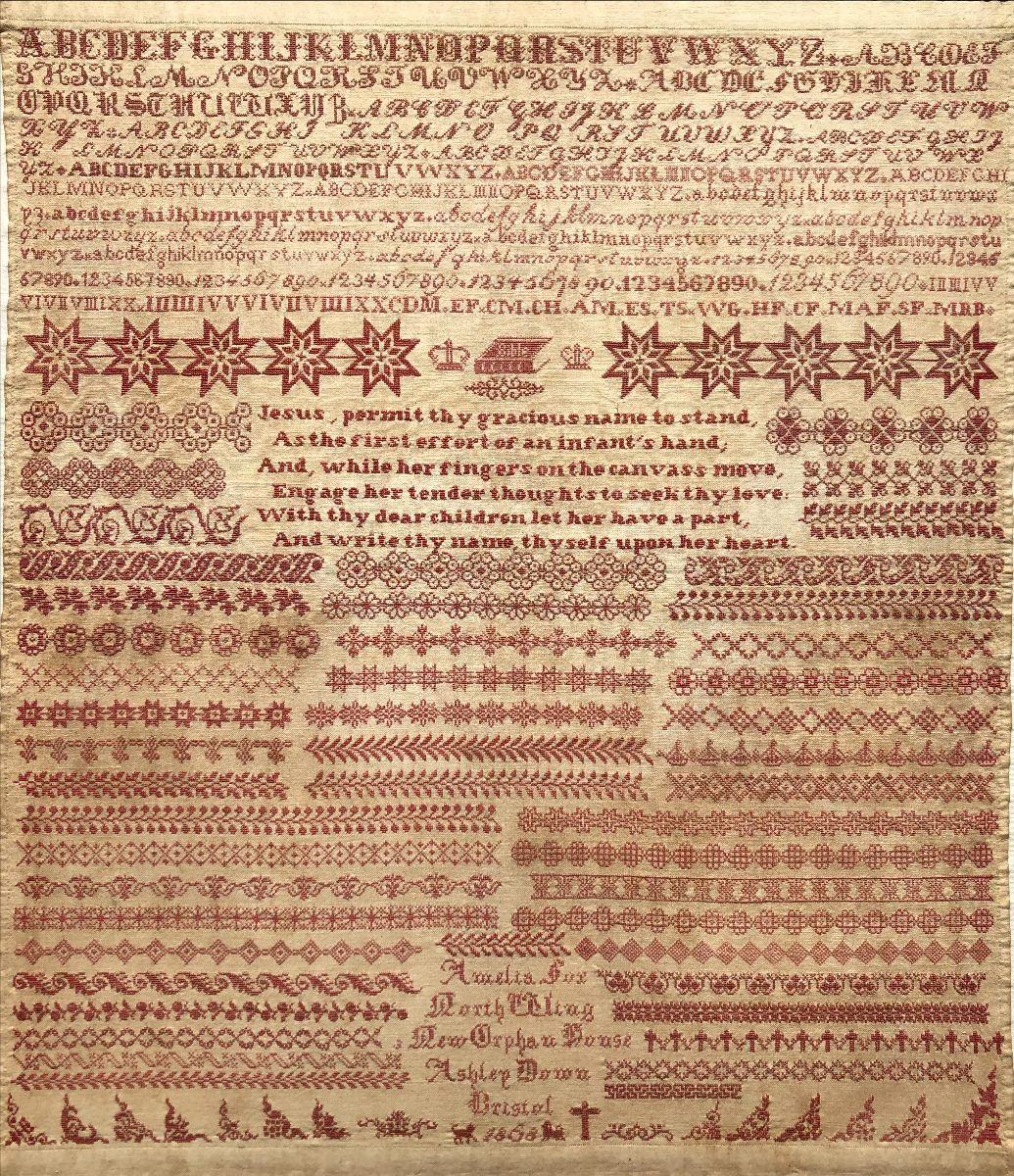 AMELIA FOX 1868 - Cross Stitch Antiques