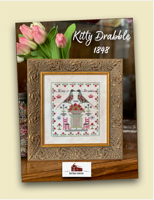 KITTY DRABBLE 1848 - Red Barn Samplers