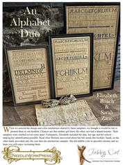 AN ALPHABET DUO - Reproduction by NeedleworkPress