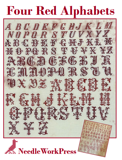 FOUR RED ALPHABETS - NeedleWorkPress