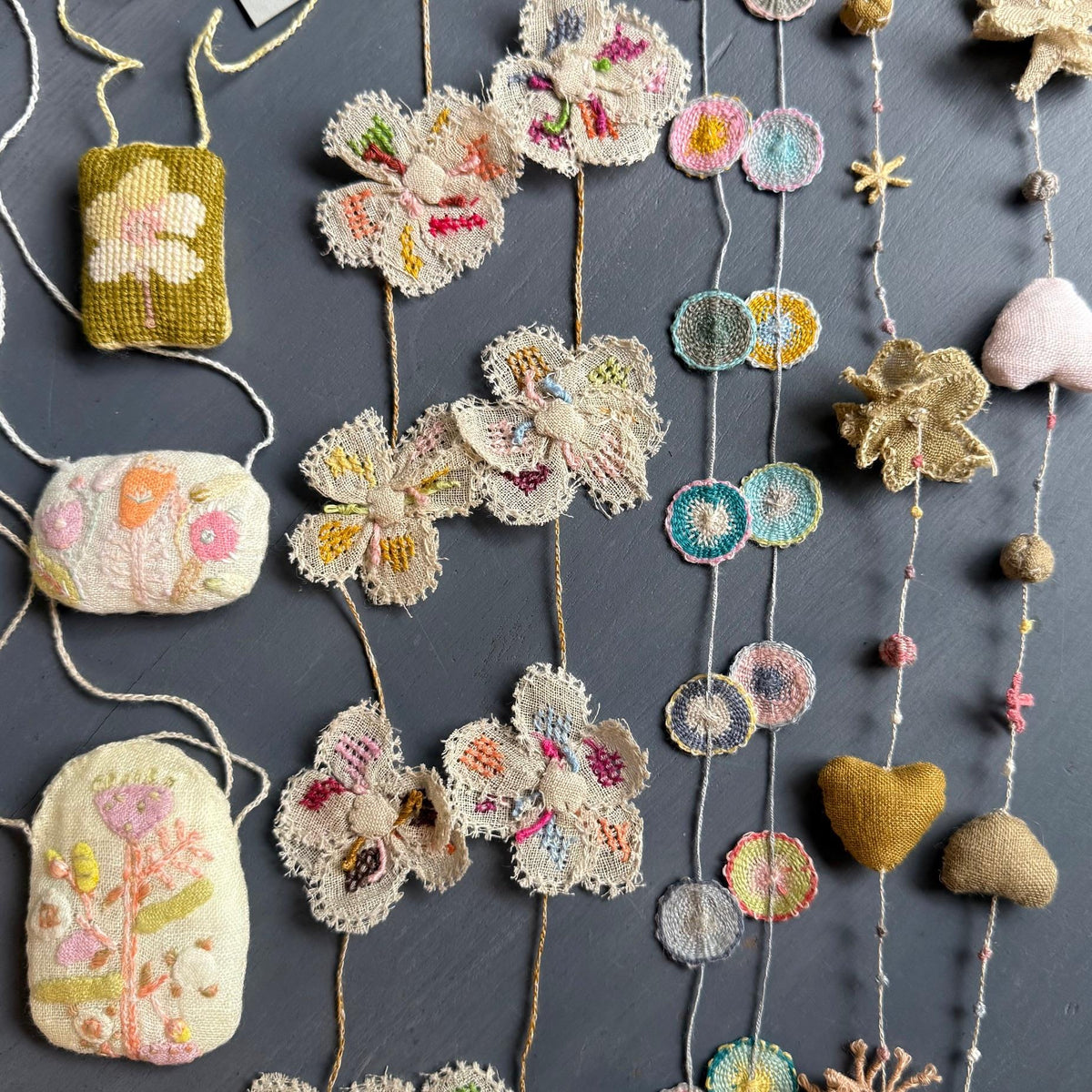 Sophie Digard Necklace - Embroidered Pendant