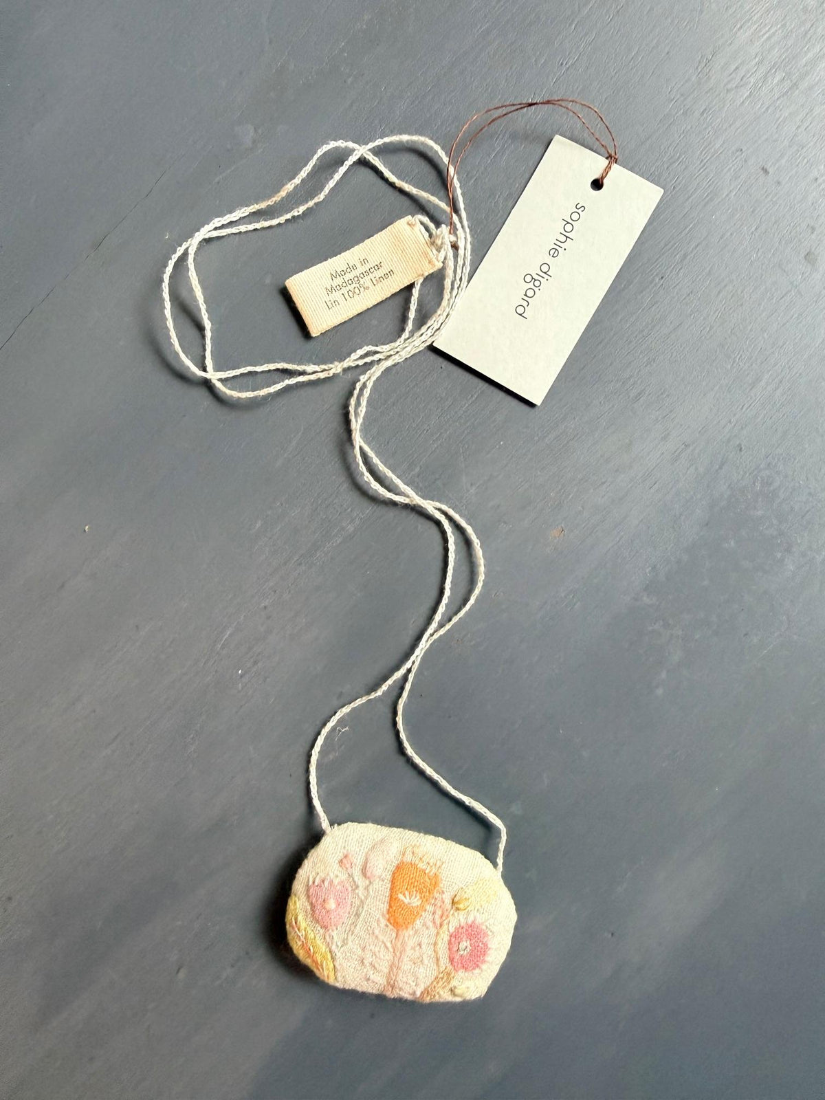 Sophie Digard Necklace - Embroidered Pendant