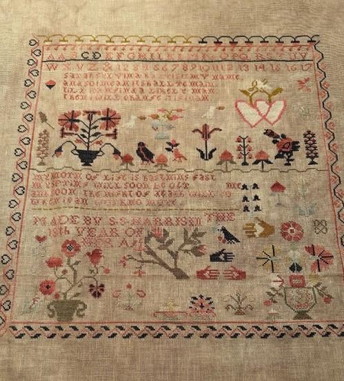 SS Harris A Heart in Hand Sampler - Cross Stitch Antiques