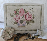 PEONY POCKET & ACCESSORIES CHART - Samplers Not Forgotten